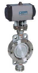 氣動(dòng)對夾蝶閥